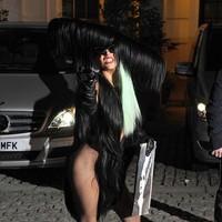 Lady Gaga showing lots of skin as she leaves her London hotel - Photos | Picture 96715